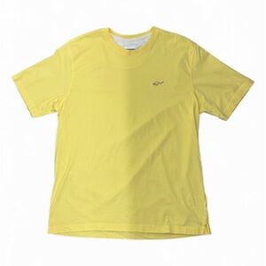 Greg Norman Men’s Soft Cotton Shark Short Sleeve Tee, Yellow